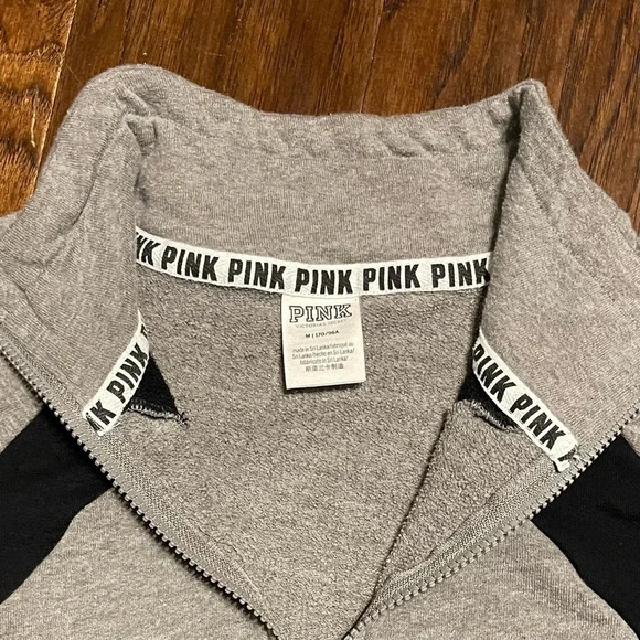 Victoria’s Secret PINK Zip Sweatshirt Pullover Y2K - Picture 3 of 9